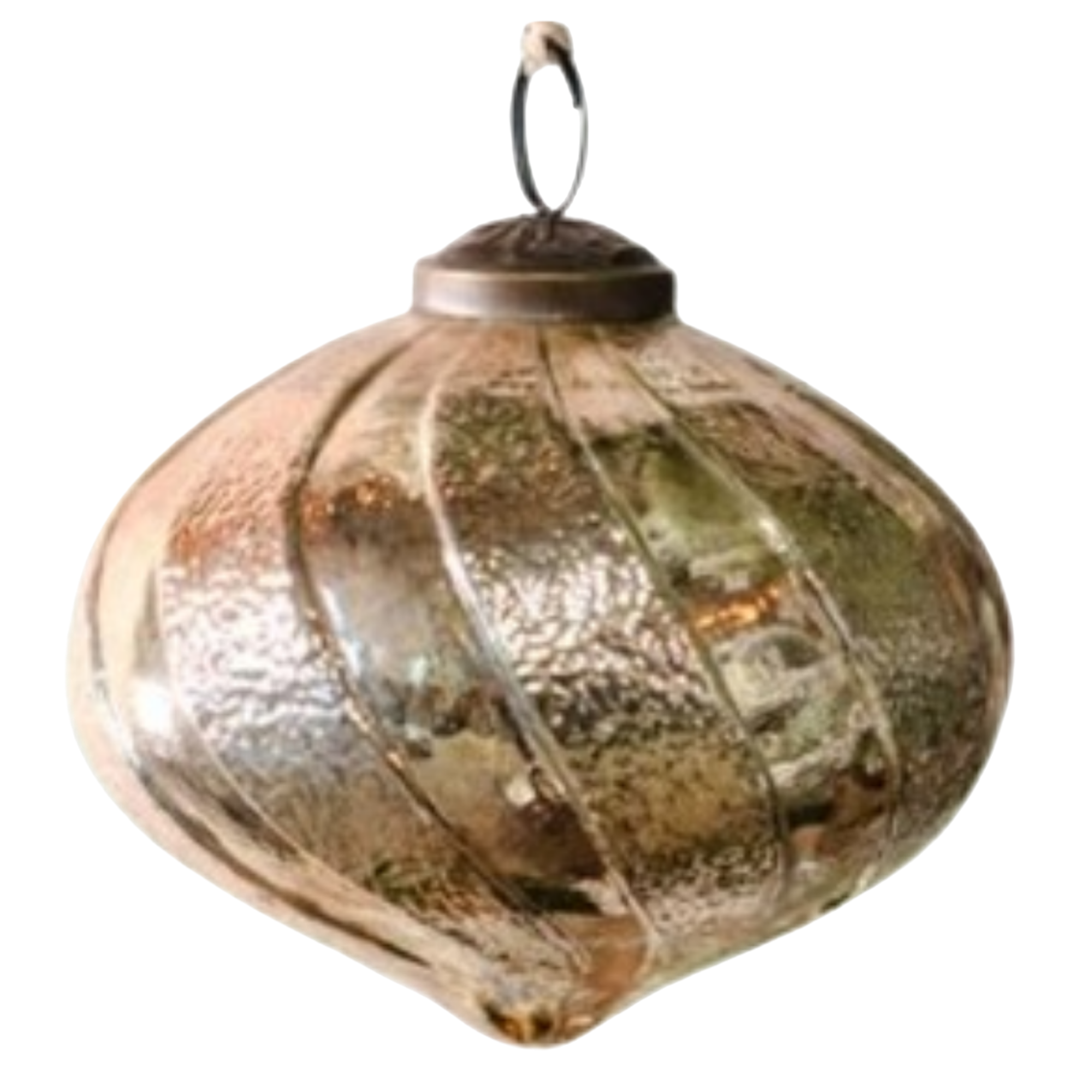 Gold Striped Ornament