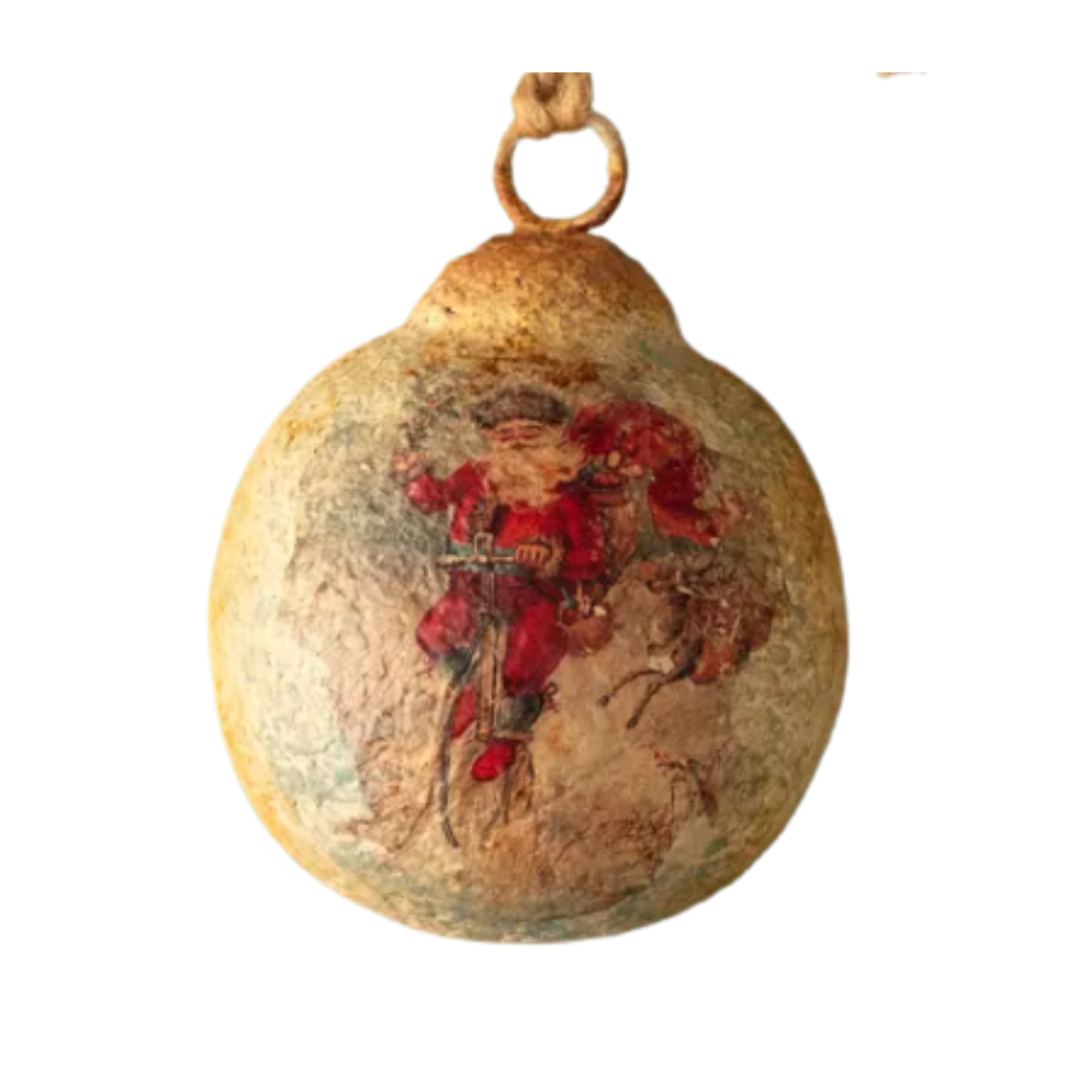 Aged Santa Ornament