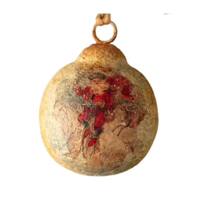 Aged Santa Ornament
