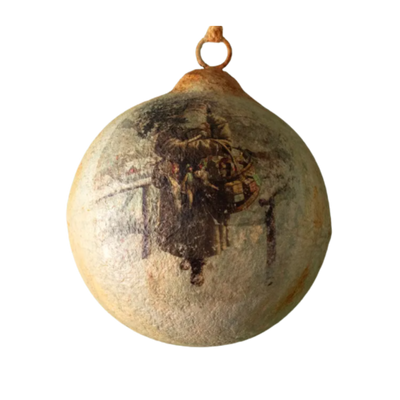 Aged Santa Ornament