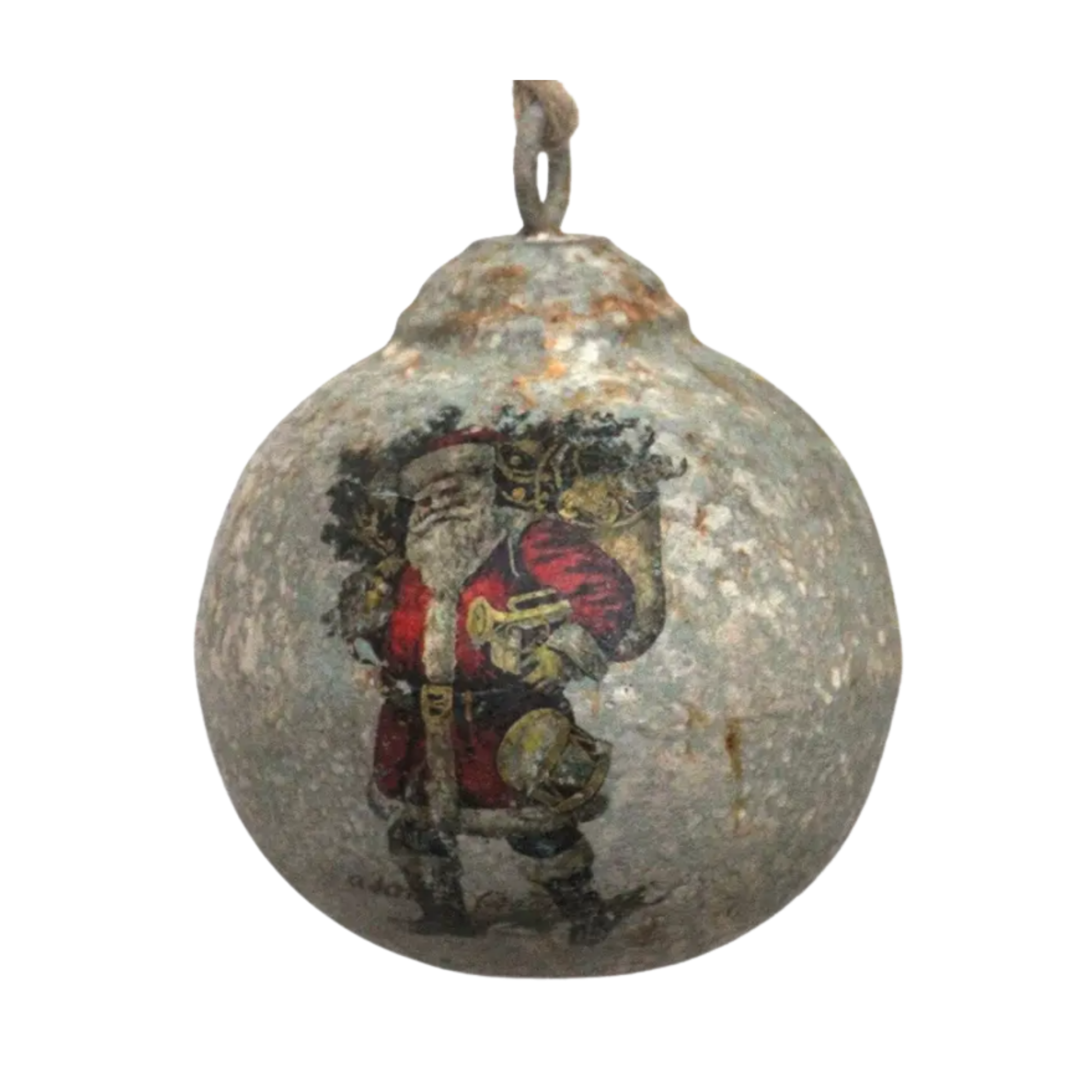 Aged Santa Ornament