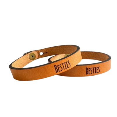 Leather Bracelet - Words