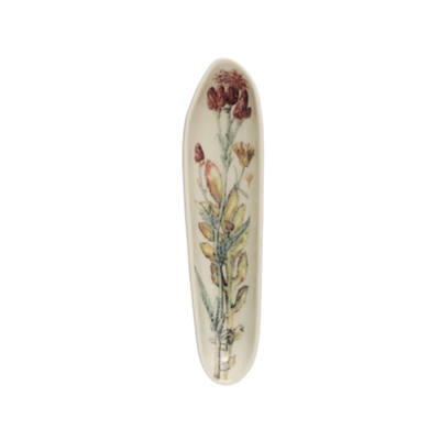 Floral Stoneware Platter