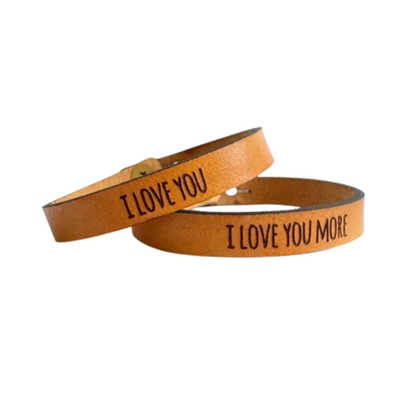 Leather Bracelet - Words