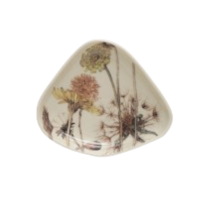 Floral Stoneware Dish