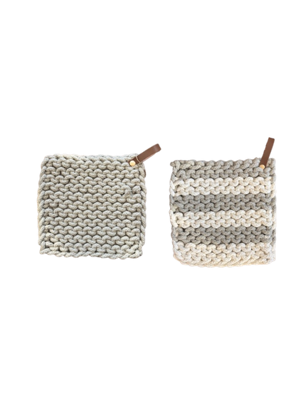 Crochet Pot Holder, flora