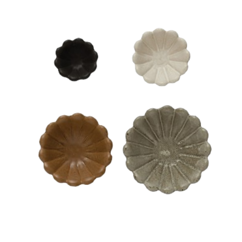 Stoneware Flower Bowl