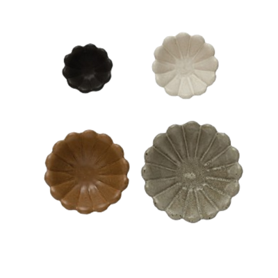 Stoneware Flower Bowl