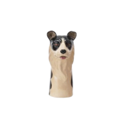 Stoneware Dog Vase