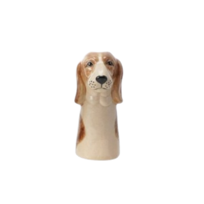 Stoneware Dog Vase
