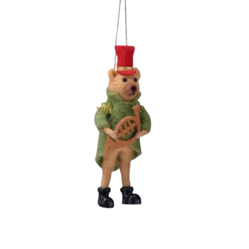 Caroling Bear Ornament