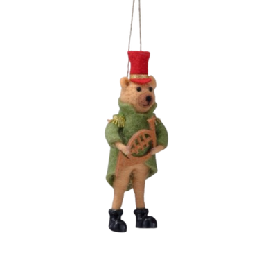 Caroling Bear Ornament