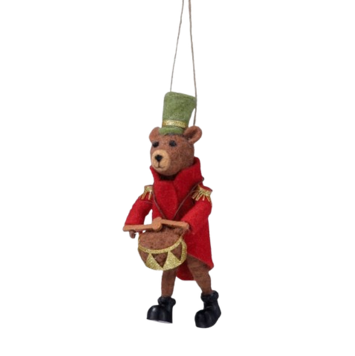 Caroling Bear Ornament