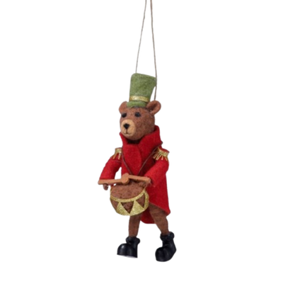 Caroling Bear Ornament