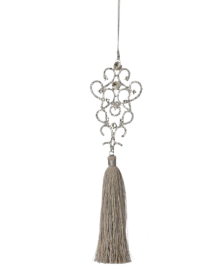 Jewel with Tassel Ornament