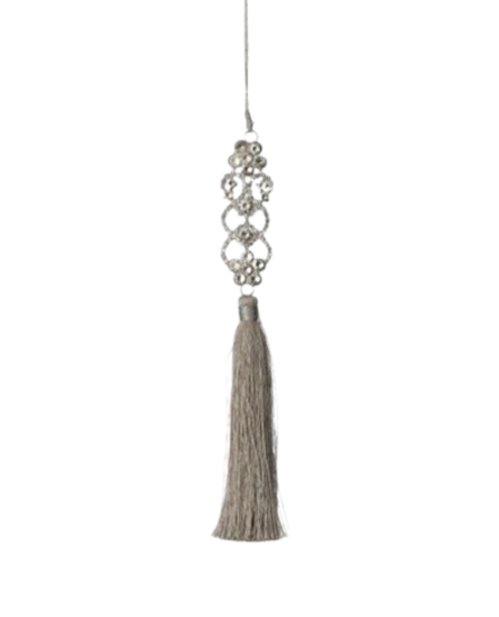 Jewel with Tassel Ornament