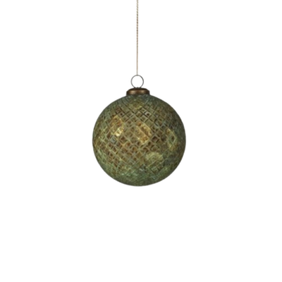 Bronzed Green Ornament