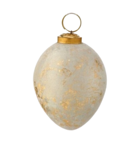 Ivory/Gold Ornament