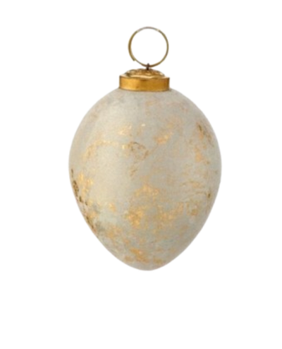 Ivory/Gold Ornament