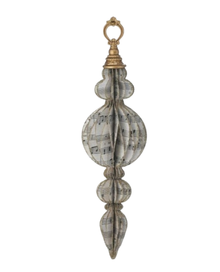 Music Note Finial Ornament