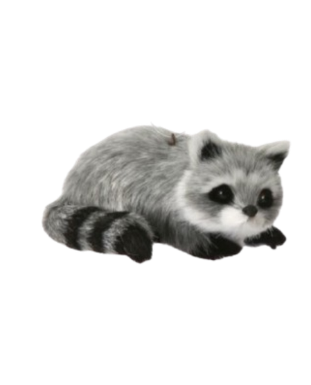 Furry Raccoon Ornament