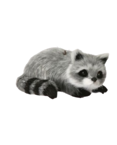 Furry Raccoon Ornament