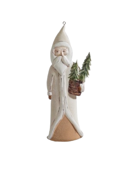 Santa with Tree Ornament