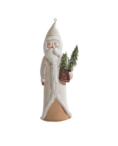Santa with Tree Ornament