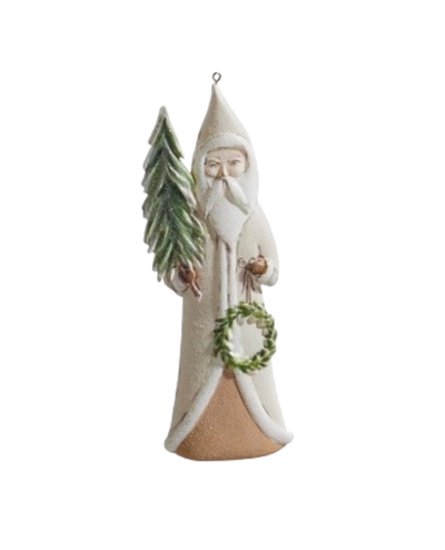 Santa with Tree Ornament