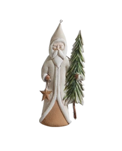 Santa with Tree Ornament