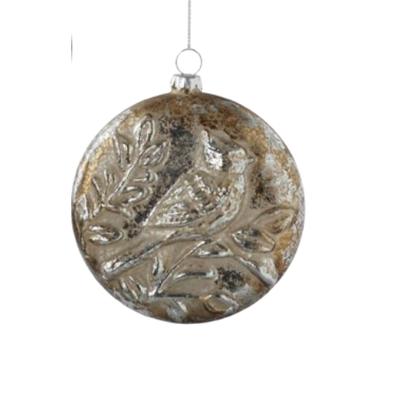 Embossed Bird Ornament