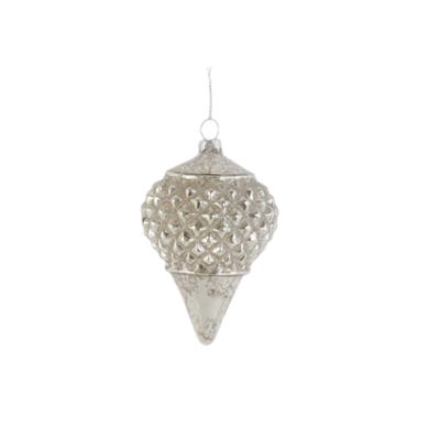 Mercury Glass Finial Ornament