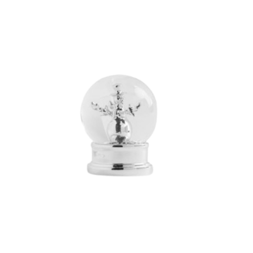 Mini Snow Globe, silver