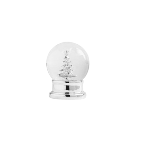 Mini Snow Globe, silver