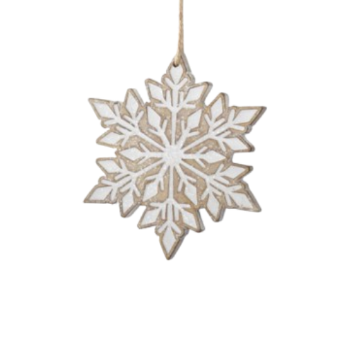 Gingerbread Snowflake Ornament