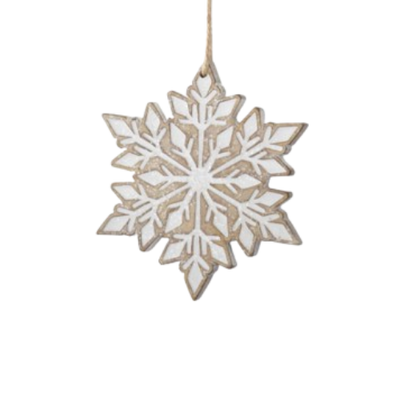 Gingerbread Snowflake Ornament