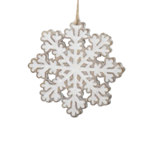 Gingerbread Snowflake Ornament