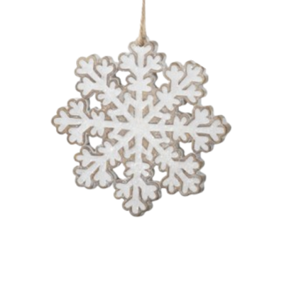 Gingerbread Snowflake Ornament