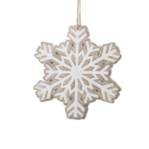 Gingerbread Snowflake Ornament
