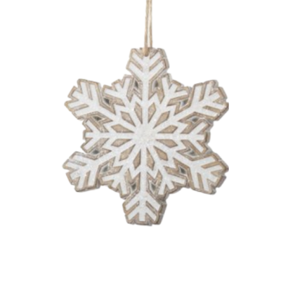 Gingerbread Snowflake Ornament