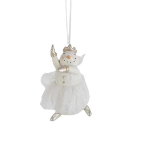 Snow Ballerina with Tutu Ornament