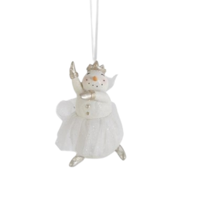 Snow Ballerina with Tutu Ornament