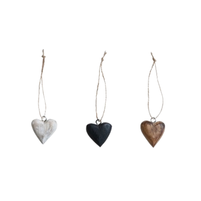 Wood Heart Ornament