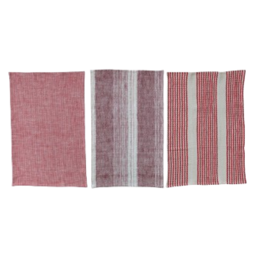 Woven Tea Towel, red