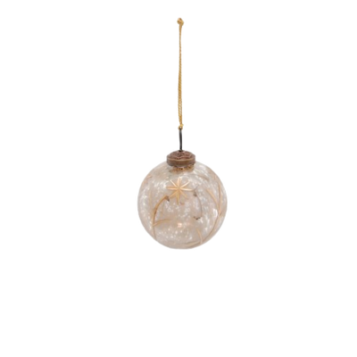 Etched Mercury Glass Ornament
