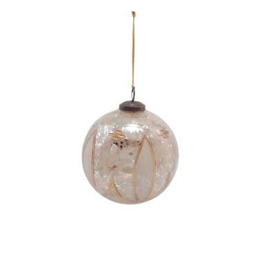 Etched Mercury Glass Ornament