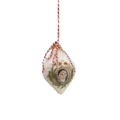 Paper Mache Owl Ornament