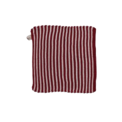 Knitted Pot Holder, stripes