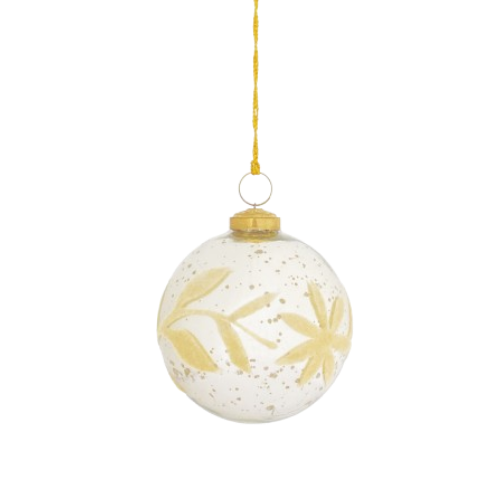 Flocked Ball Ornament