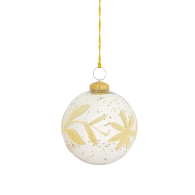 Flocked Ball Ornament